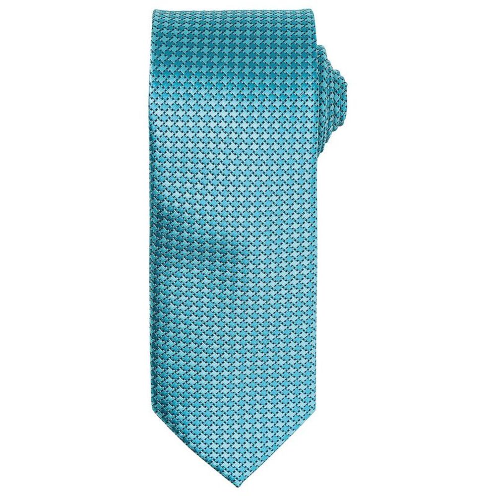 Premier Puppytooth Tie / Turquoise